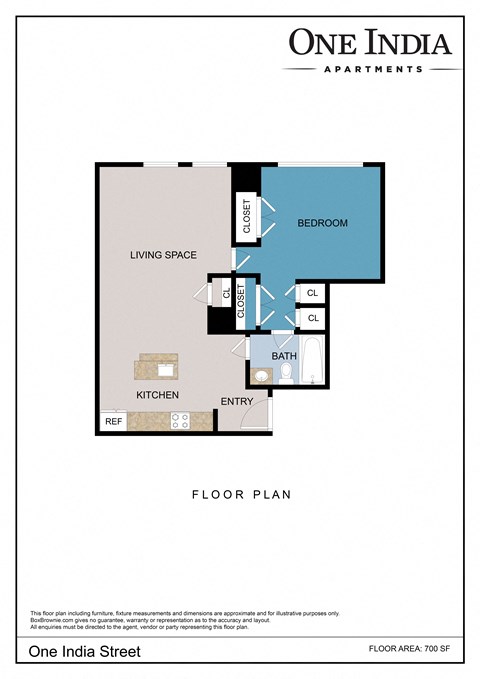a floor plan of one apartments floor plan